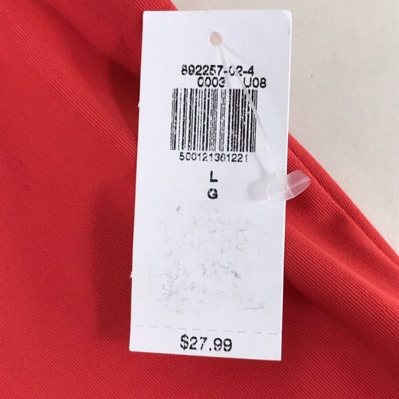 NEW Old Navy Active PowerSoft Ultra Crop Top Women's Large Coral Go-Dry Fitness - Picture 8 of 10